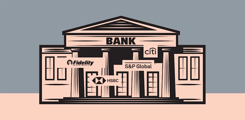 ענקיות הפיננסים העולמיות / עיצוב: אלישע נדב