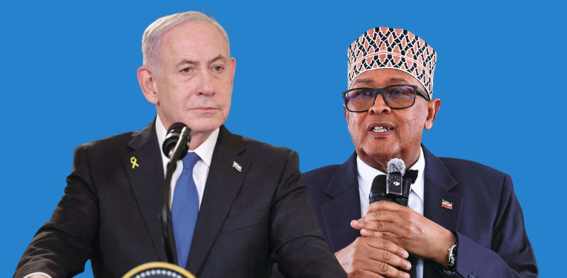עבדירחמן מוחמד עבדולאהי, נשיא סומלילנד ובנימין נתניהו, ראש ממשלת ישראל / צילום: Reuters, Monicah Mwangi, Jonathan Ernst