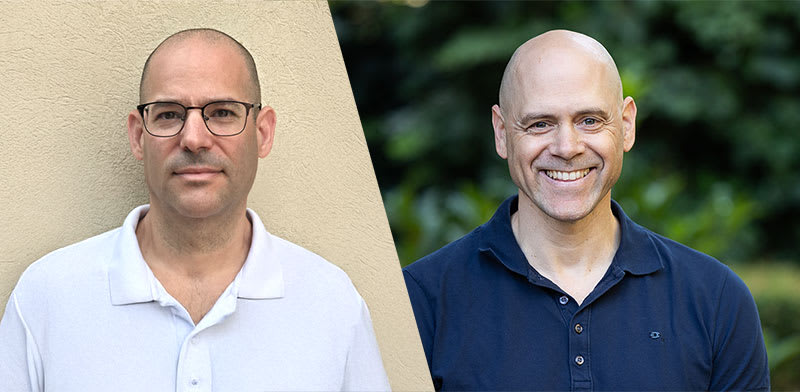 מימין: נוחיק סמל, מנכ''ל סוני סמיקונדקטור ישראל, דדי ילין, מנהל מרכז הפיתוח בישראל של ARM / צילומים: מארק נומדר, יח''צ