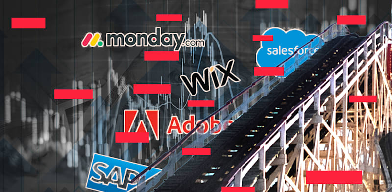 מניות התוכנה צונחות, ושולחות את החברות לחשב מסלול מחדש / עיצוב: טלי בוגדנובסקי