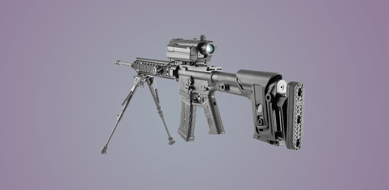 כוונת SMASH X4 של סמארט שוטר מותקנת על נשק / צילום: אתר החברה