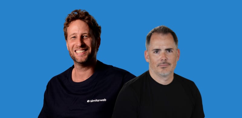 מיכה קאופמן, מנכ''ל ומייסד פייבר ואור עופר, מייסד ומנכ''ל סימילרווב / צילום: יואב הורנונג, איל יצהר