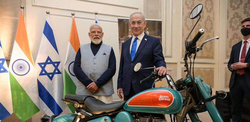 רה''מ בנימין נתניהו ורה''מ הודו נרנדרה מודי בתערוכת חדשנות / צילום: מעיין טואף -לע''מ