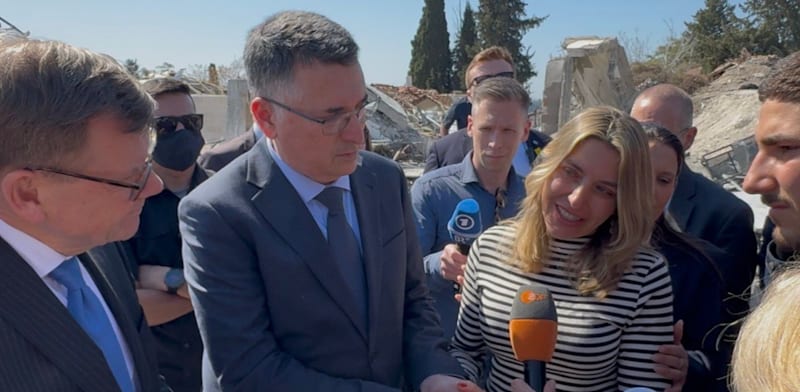 ביקור שר החוץ של גרמניה, יוהאן ודפול, בבית שמש / צילום: שלומי אמסלם- לע״מ