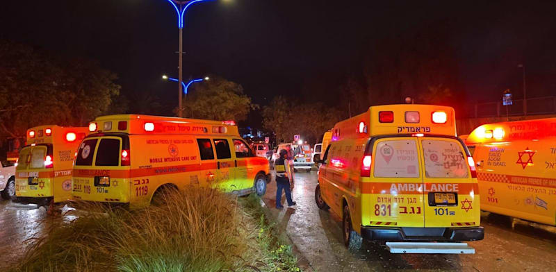 הזירה בערד / צילום: מד''א