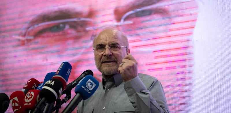 יו''ר הפרלמנט האיראני, מוחמד באקר קאליבאף / צילום: Reuters, Morteza Nikoubazl