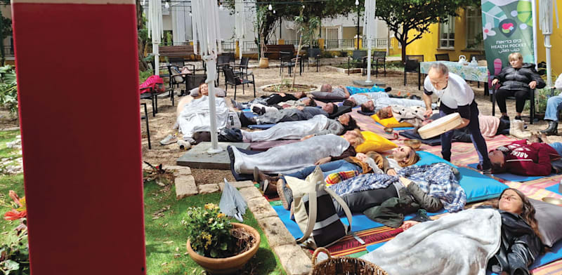 ''כיס בריאות'' בגינת צוקר בתל אביב / צילום: באדיבות קרן תל אביב