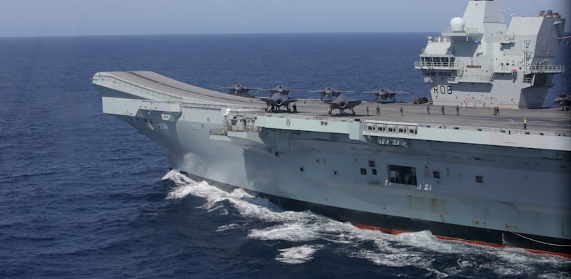 נושאת המטוסים הבריטית המלכה אליזבת' / צילום: ap, Ana Brigida