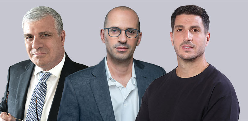ויקטור וקרט, מנכ''ל לאומי פרטנרס; נבות בר, מנכ''ל קיסטון; אבי לוי, יו''ר דלק ישראל / צילום: סטודיו דינו, דודי מוסקוביץ', יח''צ
