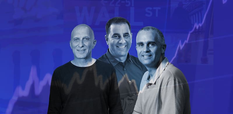 מנכ''ל גלובל-אי אמיר שלכט, מנכ''ל ג'יי פרוג שלומי בן-חיים ומנכ''ל טידס דיוויד קוסטמן / צילום: אייל יצהר, ג'ייפרוג, נועם גלאי