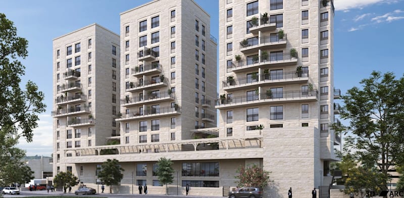 פרויקט רפא טריפל בירושלים / הדמיה: רן צרפתי הדמיות