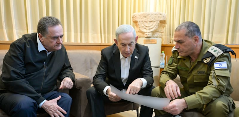 ראש הממשלה בנימין נתניהו, שר הביטחון ישראל כ״ץ והרמטכ״ל אייל זמיר / צילום: מעיין טואף / לע״מ