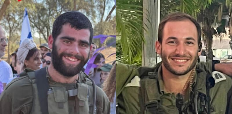 סרן שחר גמלא ז''ל וסמל אהד יערי ז''ל / צילום: דובר צה''ל
