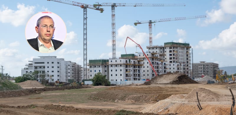 בנייה. בעיגול: שי אהרונוביץ', מנהל רשות המיסים / צילום: שאטרסטוק, יוסי כהן