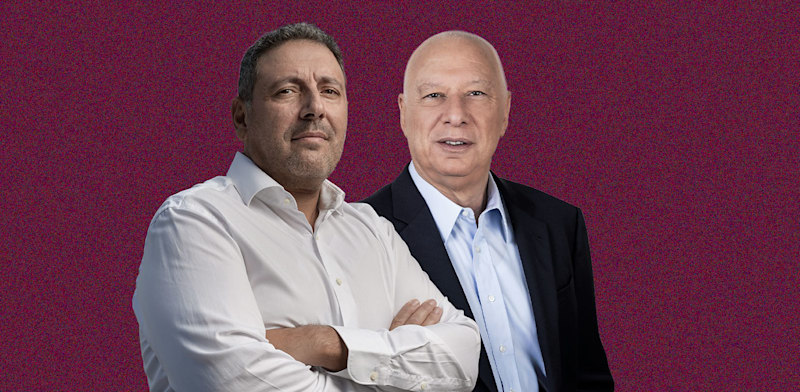 חיים כצמן וצחי אבו / צילום: אריק סולטן, יונתן בלום