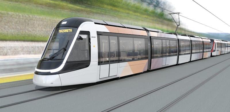 הדמיית פרויקט הרכבת הקלה ''נופית'' / הדמיה: Alstom