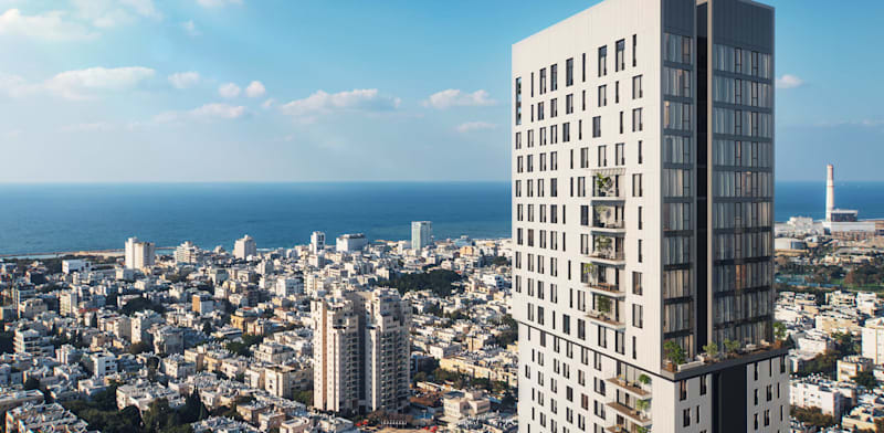 מגדל אינפיניטי של קבוצת חג'ג'. 61 דירות לא מכורות, נכון למחצית הראשונה של 2026 / צילום: קבוצת חג'ג'