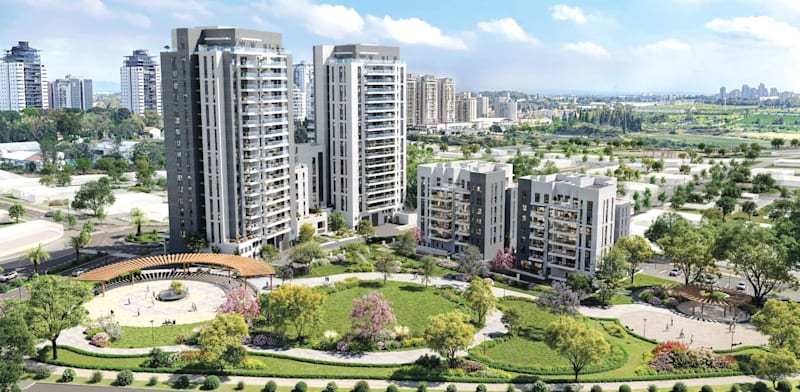 פרויקט MIA של חברת גיא ודורון לוי בבאר יעקב / הדמיה: OLIN