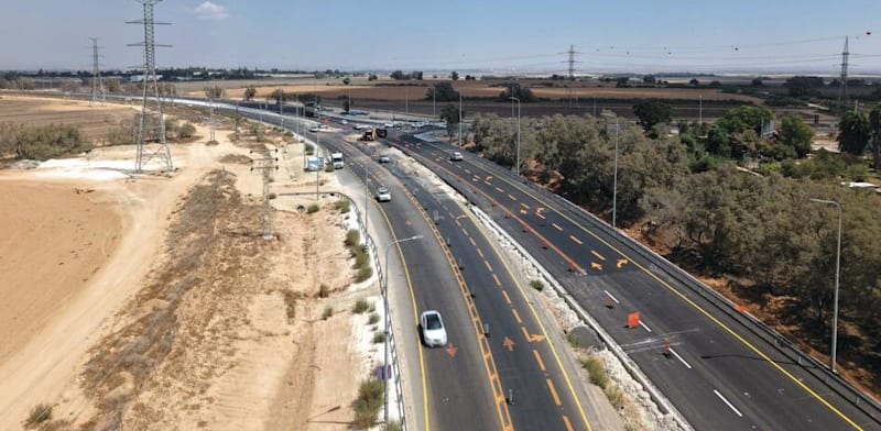 כביש 232 בעוטף עזה / צילום: ג'יני סוכנות צילום