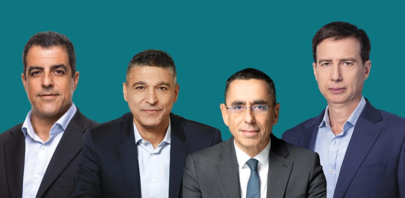 מימין: חנן פרידמן, אבי לוי, משה לארי, אלי כהן / צילום: אורן דאי, רמי זרנגר, מזרחי טפחות, אייל טואג