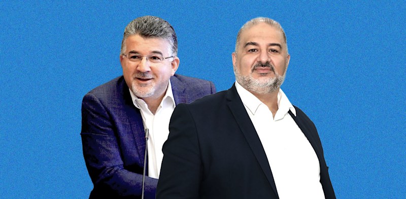 מנסור עבאס ויוסף ג'בארין / צילום: כדיה לוי, דוברות הכנסת