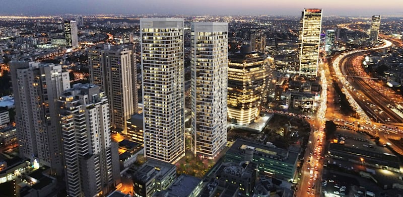 "הדמייה  פרויקט east&. תחרות קשה / צילום: ויו פוינט"