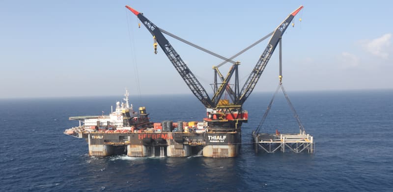 "אסדת קידוח לוויתן / צילום: מארק ישראל סלם - הג'רוזלם פוסט"