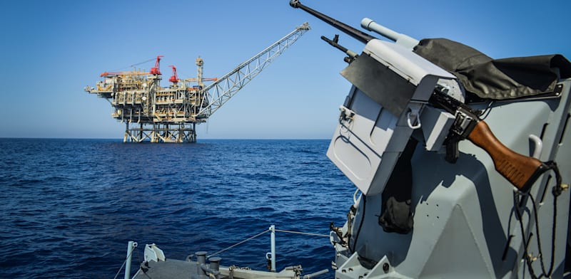 "פלטפורמת הגז של מאגר תמר / צילום: בן יוסטר"