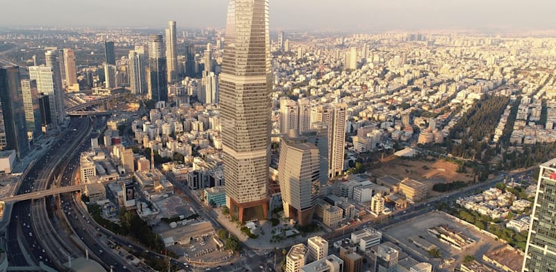 Impression of Tel Aviv's ToHa2 tower credit: Ron Arad Architects