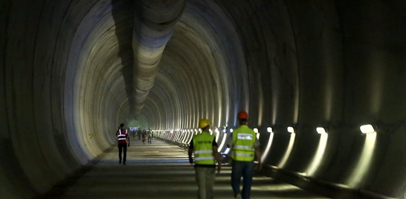 "המנהרה הארוכה ביותר בישראל שנכרית במסגרת פרויקט קו הרכבת המהיר לירושלים / צילום: רכבת ישראל"