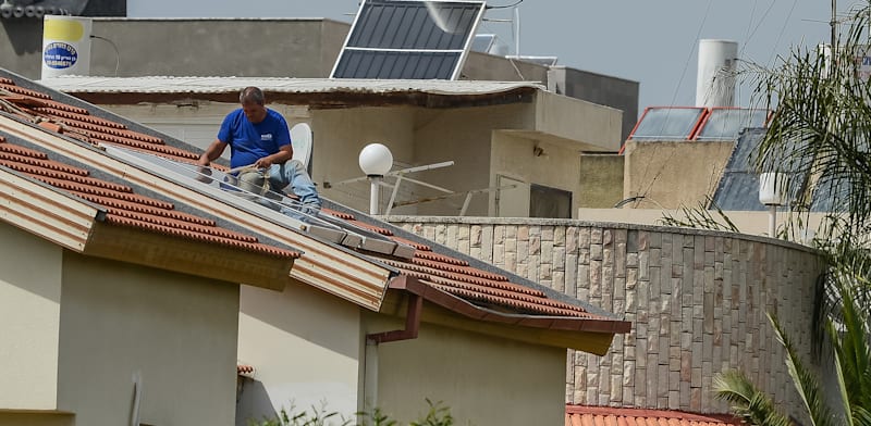 Rooftop solar panels credit: Shutterstock