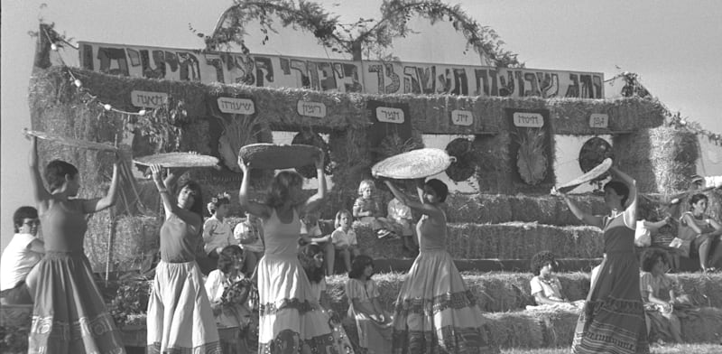 "חג שבועות, קיבוץ עין המפרץ בשנת 1979 / צילום: יעקב סער - לע''מ"