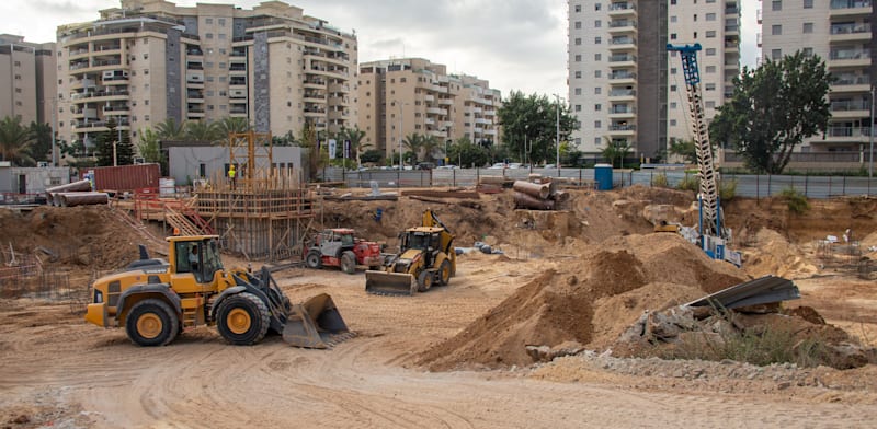 Construcción residencial en Ashkelon Crédito: Shutterstock/Yuri Dondish