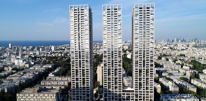 פרויקט רובע איילון של מצלאוי ונצבא ברחוב יוספטל בבת ים / צילום: ויו פוינט