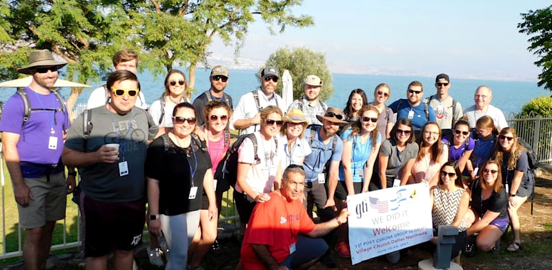 Tourists by the Sea of Galilee credit: Ariel Tzur