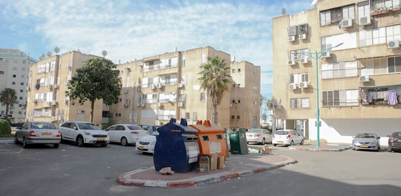 מתחם אילת בשכונת גבעת הזיתים בלוד / צילום: כדיה לוי