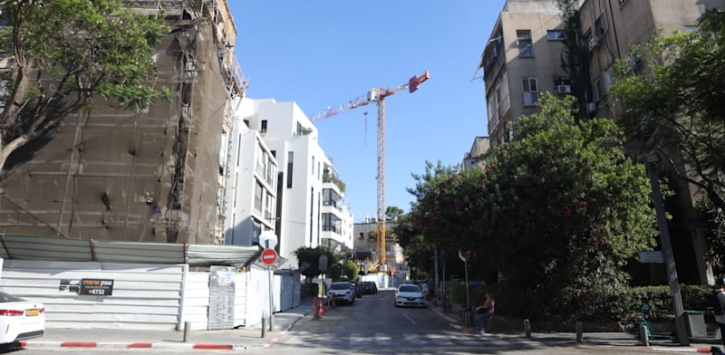 "בנייה בתל אביב / צילום: שלומי יוסף"