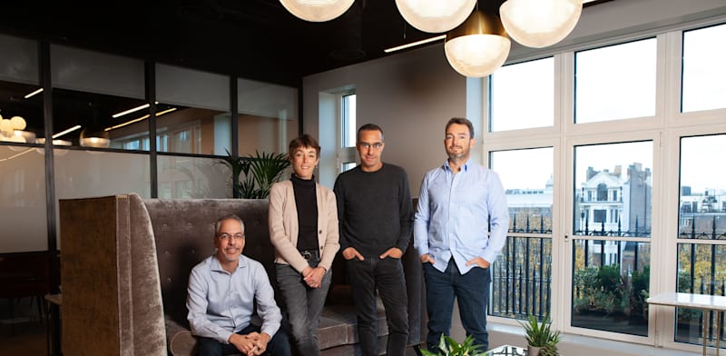 "השותפים ארנון דינור, גיל גורן ויורם שניר והשותפה הבריטית לורל באודן / צילום: 83North"