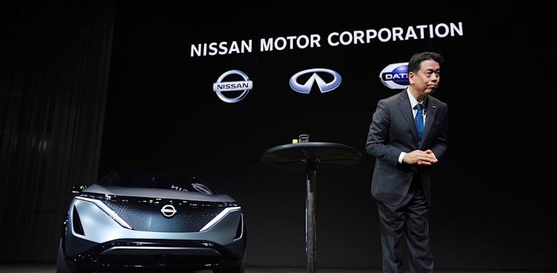 "מקוטו אוצ'ידה, מנכ''ל ניסאן / צילום: Associated Press, Eugene Hoshiko"