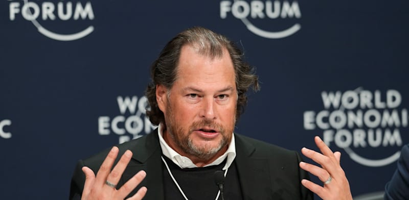 "מארק בניוף, מנכ''ל סיילספורס / צילום: Associated Press, Markus Schreiber"