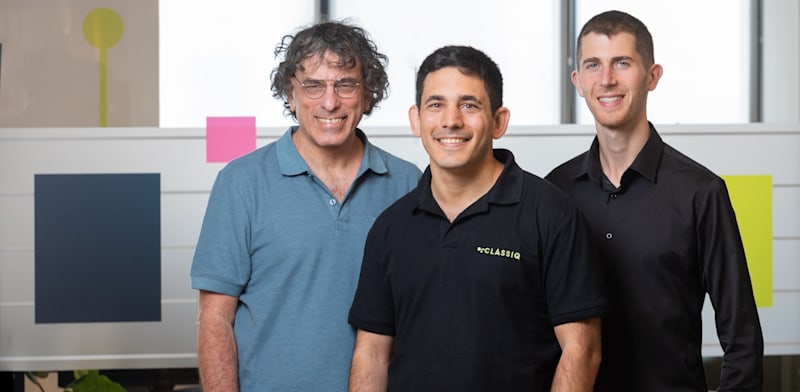 "ניר מינרבי, אמיר נוה ויהודה נוה. מייסדי חברת קלאסיק / צילום: אייל טואג"