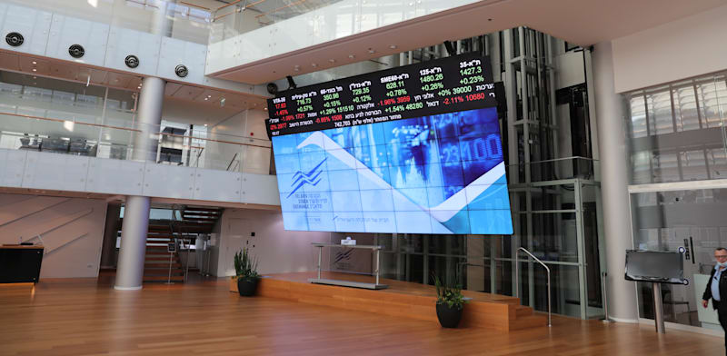 Tel Aviv Stock Exchange  credit: Shutterstock