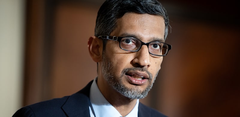 "סונדאר פיצ'אי, מנכ''ל אלפאבית (גוגל) / צילום: Reuters, Mateusz Wlodarczyk"