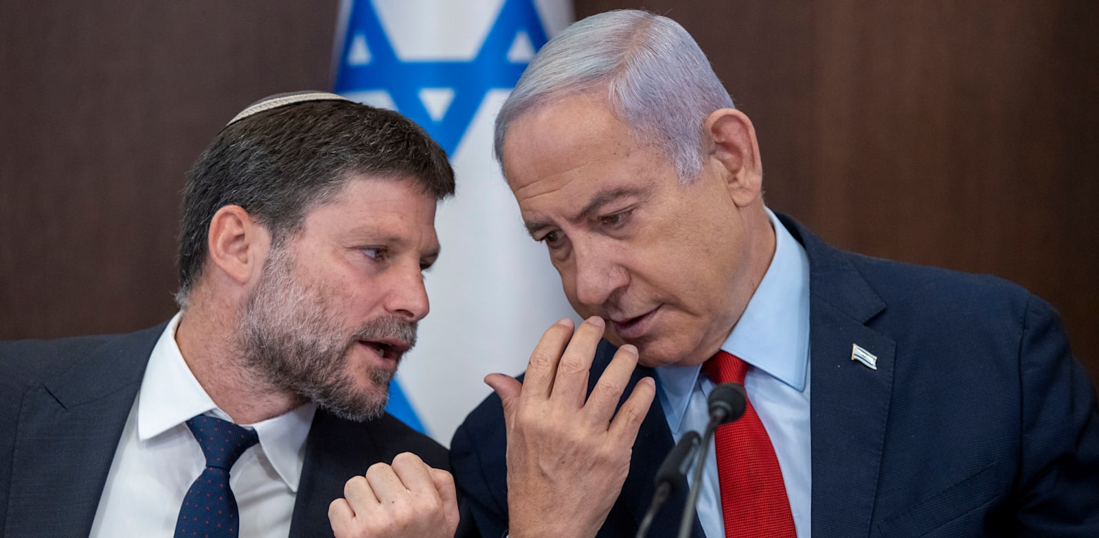 Benjamín Netanyahu y Bezalel Smotrich crédito: Amit Shabi Yediot Ahronot