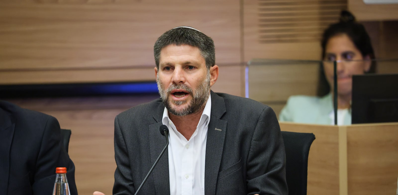 Smotrich addresses the Knesset Finance Committee credit: Knesset Spokesperson Noam Moskovich