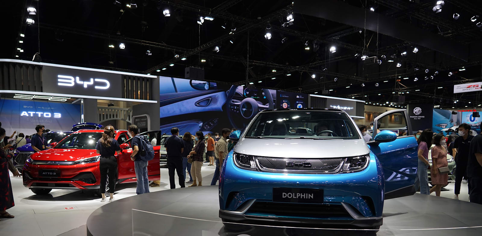 BYD Dolphin at a car show in Thailand   credit: Shutterstock/Pond Thananat