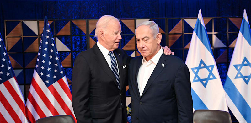 Crédito de Joe Biden y Benjamin Netanyahu: Haim Zach GPO