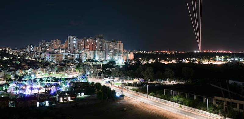 "יירוט טיל מעזה / צילום: ap, Tsafrir Abayov"