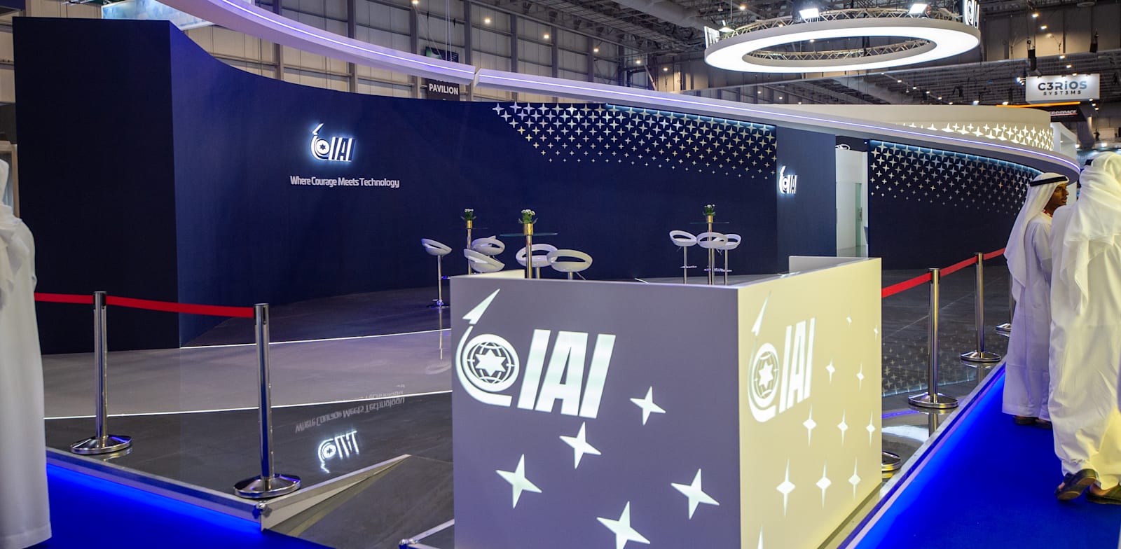 Empty IAI pavilion at Dubai Airshow credit: Reuters Waleed Zein