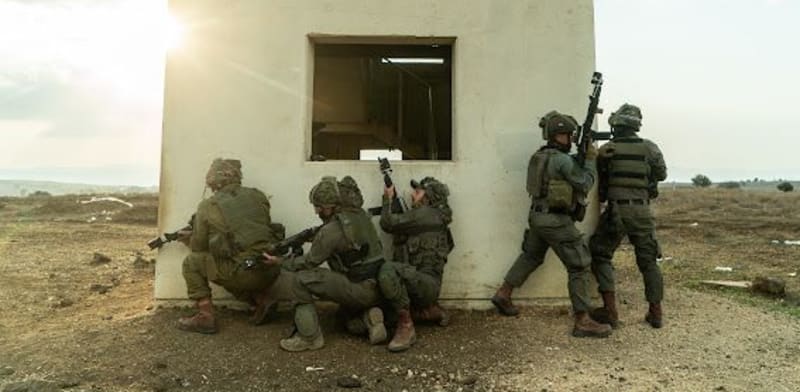 Israeli reservists in action credit: IDF Spokesperson